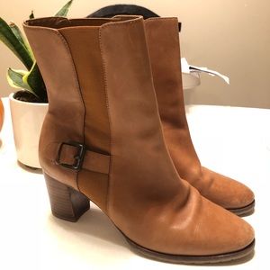 Cole Haan Leather Boots Size 8 Saddle Brown